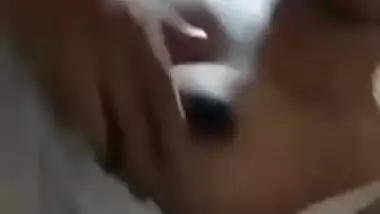 Horny Couple Musterbating During Video Call