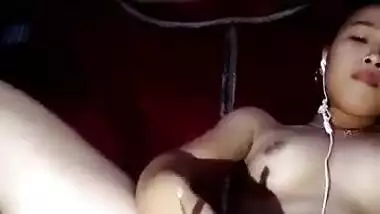 Horny Nepali Girl Masturbating With Cucumber