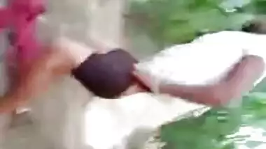 Bihari threesome sex outdoors MMS video