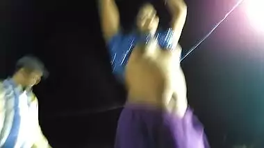 Record dance showing her boobs and pussy