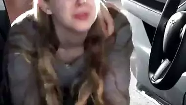 Cheating Babe Regretting while Having Sex with Boyfriend’s Best Friend in the Car
