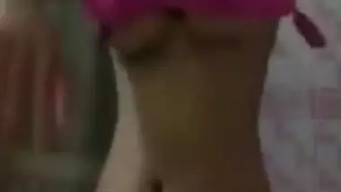 chennai girl wearing bra panty + hairy pussy