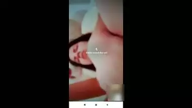 Mobile video chatting... Hot girl