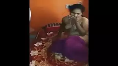 Eating Huge Tits Of Indian Wife