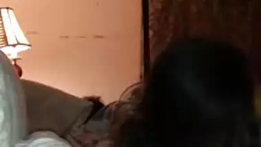 Paki couple at night BJ and boobs sucking