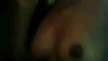Man films hot Desi girlfriend talking on the phone with naked XXX titties