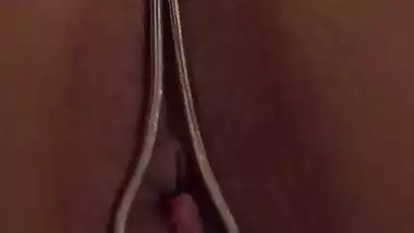 Hairy vagina close up play with wet cunt and...