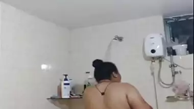 Chubby Indian Takes Shower Then Masturbates