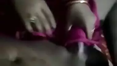 Today Exclusive- Sexy Desi Wife Blowjob And Fucked