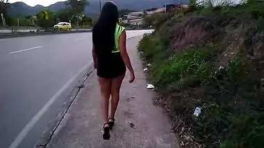 walking down the streets like a slut hooker...