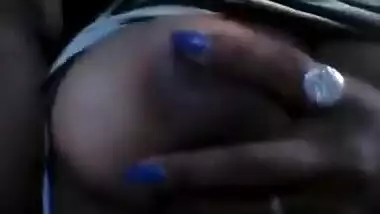 Beautiful village girl show her big boob selfie cam video