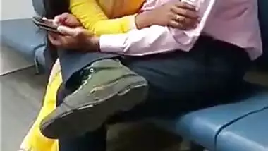 22 lovers making out in local train