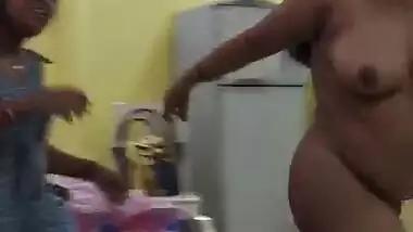 Drunk Bengali Bhabhi dancing nude before her Jija