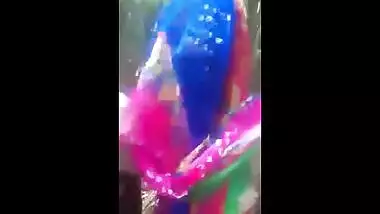 Indian village girl outdoor romance video