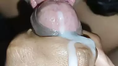 Tamil Desi sucking cock With chocolate