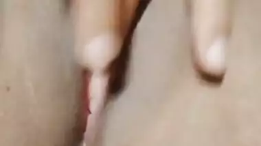 Hot girl fingering her pussy