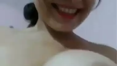 White Bhabhi Showing Boobs and Pussy