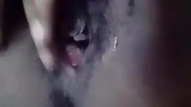Sexy Desi chubby girl stripteasing nude MMS selfie video