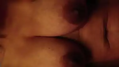 Big tits Indian Wife riding cock
