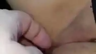 Husband plays Wifes boobs and Fingering Her...