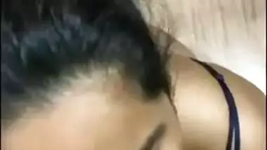 Bengali slut Bhabhi giving sensual blowjob to own brother, desi sex video