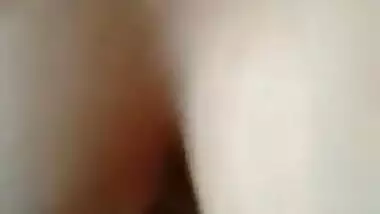 Large butt Desi beauty exposing herself on selfie cam