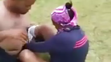South African Couple Caught By Cops Fucking in the Park