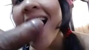 No one home - Suck it all Indian girl