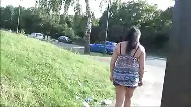 BBW shows off outside