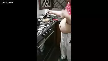 Pregnant Bhabhi In Kitchen