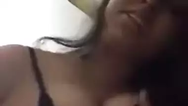 Solo porn video of beautiful Indian gal playing with amazing tits