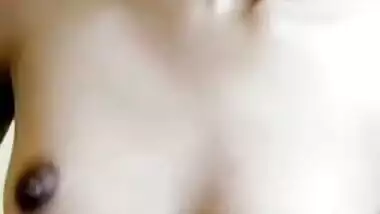 Beautiful teen hairy pussy show selfie video