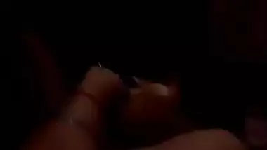 Desi couple enjoying blowjob sex at night