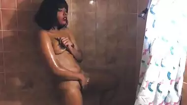 thick indian teen masturbating in the shower