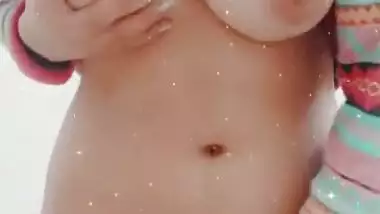Hairy pussy Indian girl masturbating on selfie cam