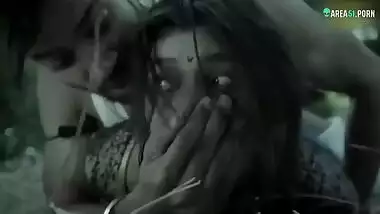 Local hoodlum forced Desi Bhabhi fuck In the jungle she is terrified, XXX clip
