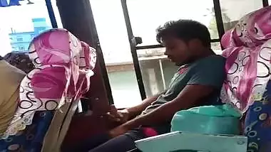 tarki guy masturbating in BUS while knowing side passanger girls recording him