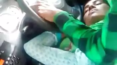 Desi Couple romance in car