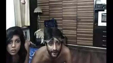 Hindi sex clip of a lewd teen pair enjoying home sex
