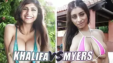 BANGBROS - Battle Of The GOATs: Mia Khalifa vs Violet Myers