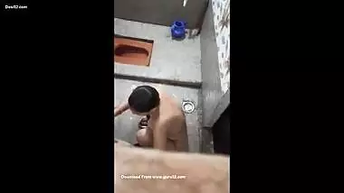 Beautiful Sexy Desi Bhabi Bathing 2Clip Secretly Recorded By Debar