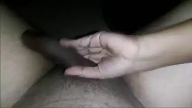 wife playing with cock