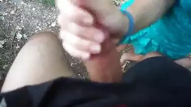 Hot Teen Desi Blowjob To White Guy In Jogging Area