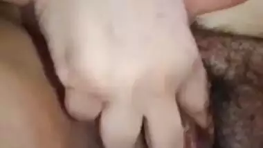 Horny Desi BBW dives fingers into vag in the masturbation porn video