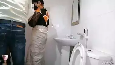 Newly married couple trying fucking fun over washbasin its really thrilling