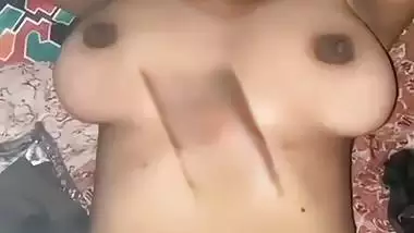 Big boobs girlfriend receiving cum on stomach