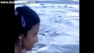 Cute young teen bathing riverside indian porn tube
