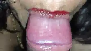 Indian Lady Closeup Penis Sucking
