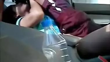 Hot Indian teen banged hard inside the car