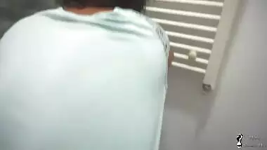 Big Ass Maid Cleaning The Bathroom